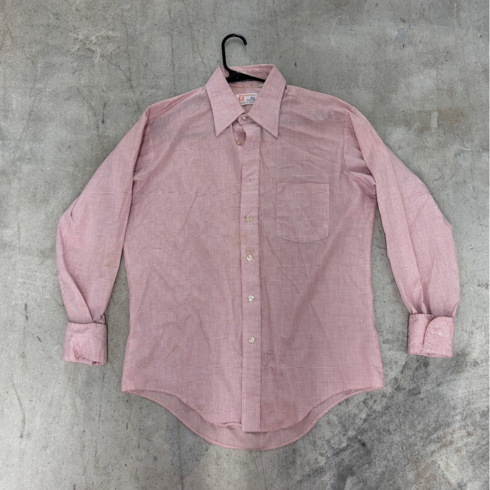 Vintage Pendleton Men's striped red Casual Button Down Shirt